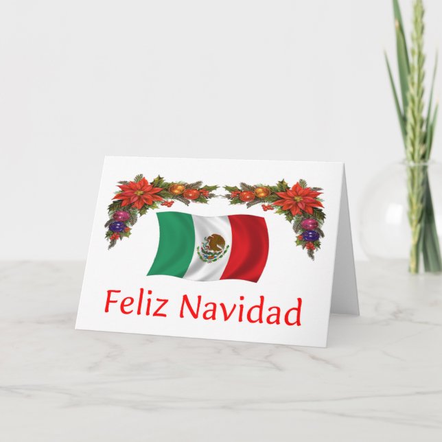 Cartão De Festividades Natal do México (Frente)