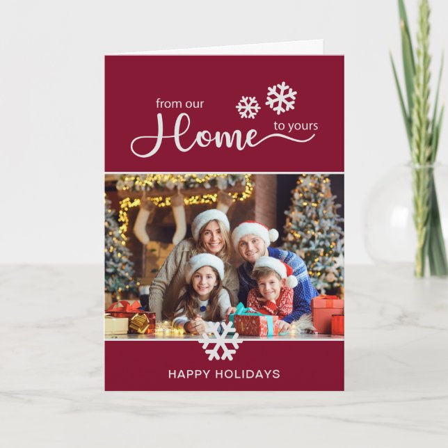 Cartão De Festividades Natal do Modern Real Estate Business (Frente)