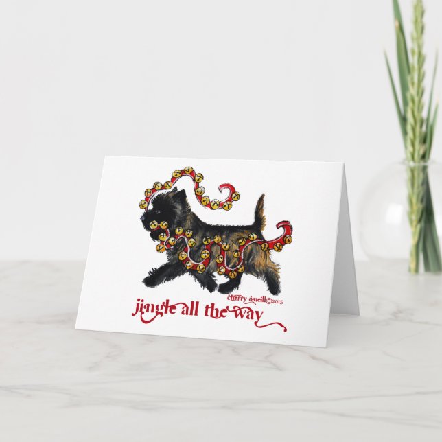 Cartão De Festividades Natal do monte de pedras do tinir (Frente)