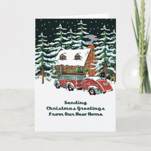 Cartão De Festividades Natal do nosso novo endereço