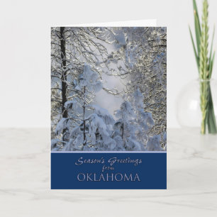 Cartão De Festividades Natal do Oklahoma Card