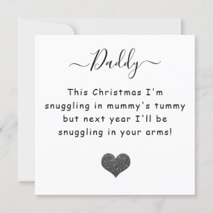 Cartão De Festividades Natal do pai a ser