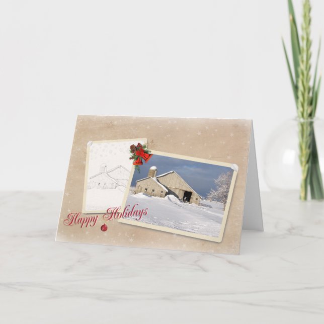 Cartão De Festividades Natal do País (Frente)