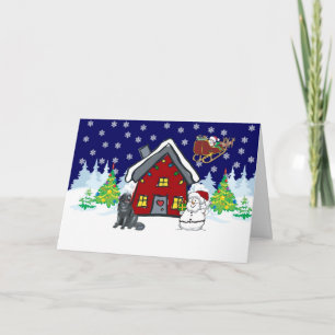 Cartão De Festividades Natal do País da Terra Nova