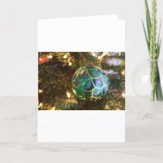 Cartão De Festividades Natal do pavão