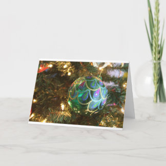 Cartão De Festividades Natal do pavão