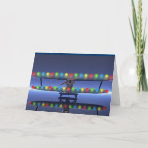 Cartão De Festividades Natal do piloto