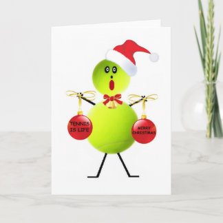 Cartão De Festividades Natal do tênis