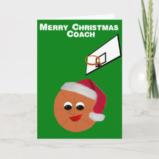 Cartão De Festividades Natal do treinador de beisebol