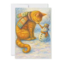 Natal dos Amantes de Gatos Sarah e o Boneco de Nev