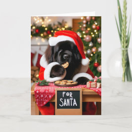 Cartão De Festividades Natal dos Cookies dos Papais noeis de Cachorro da