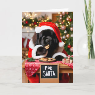 Cartão De Festividades Natal dos Cookies dos Papais noeis de Cachorro da 