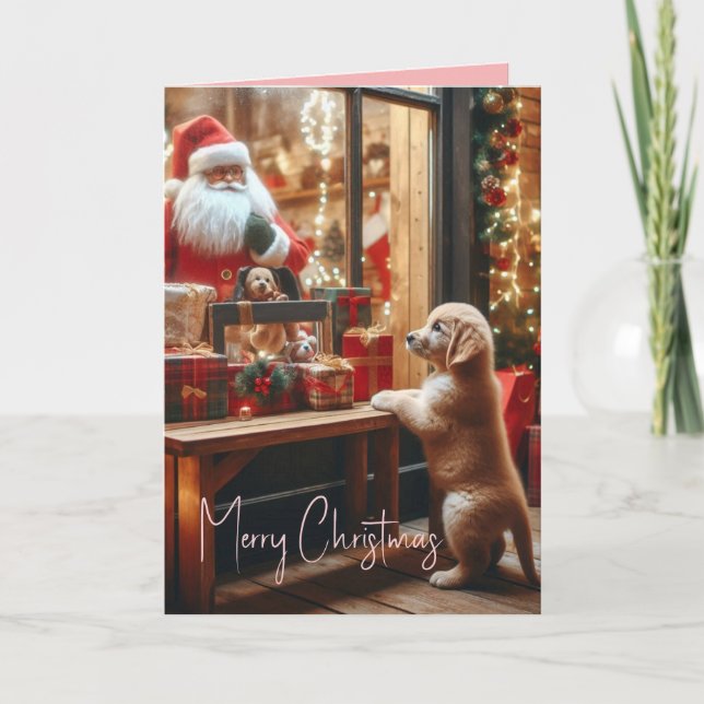 Cartão De Festividades Natal e Desejos (Frente)