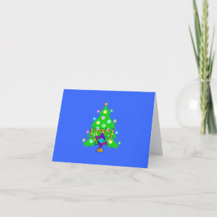 Cartão De Festividades Natal e Hanukkah Juntos