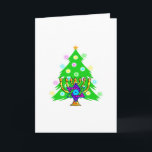 Cartão De Festividades Natal e Hanukkah Juntos<br><div class="desc">Natal e Chanucá sobre presentes para famílias inter-religiosas que celebram a alegria do Natal e a beleza de Chanukah. Apresentando a árvore e menorah do Natal com a estrela judia de David cercada por presentes de feriado em cartões de saudação,  postagem,  ideias de presentes e roupa para a família.</div>