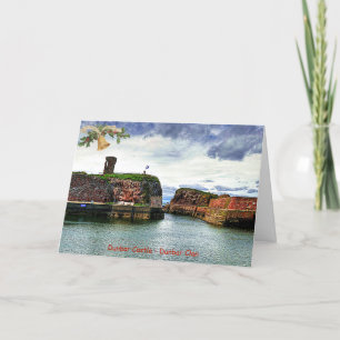 Cartão De Festividades Natal Elegante Dunbar Castle-Clan Dunbar