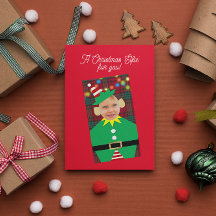Natal Elfie Foto Personalizada Natal