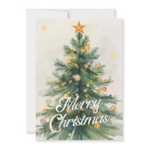 Natal em Aquarela Verde e Dourado