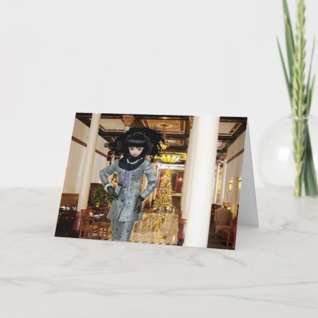 Cartão De Festividades Natal em Austin, Texas do hotel do Driskill de (Frente)