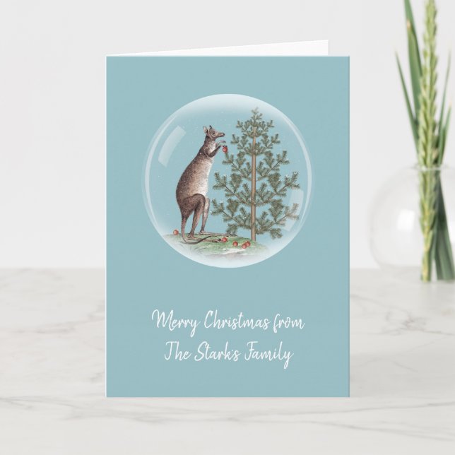 Cartão De Festividades Natal em Austrália (Frente)