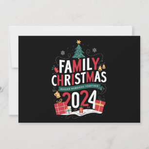 Cartão De Festividades Natal em Família 2024 Criando Memórias Juntos