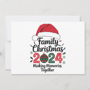 Cartão De Festividades Natal em Família 2024 Criando Memórias Juntos