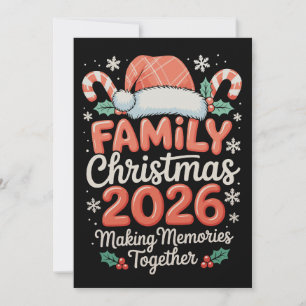 Cartão De Festividades Natal em Família 2026 Criando Memórias Juntos