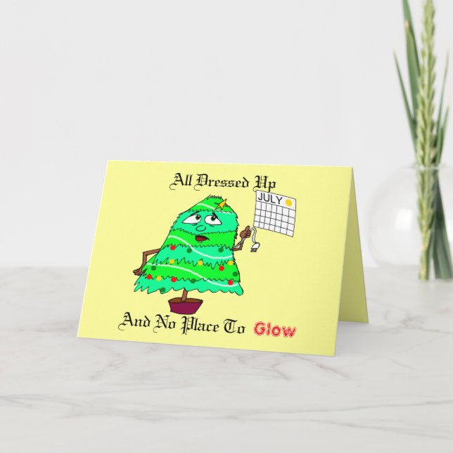 Cartão De Festividades Natal em julho (Frente)