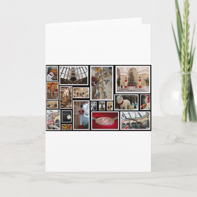 Cartão De Festividades Natal em Las Vegas (Frente)