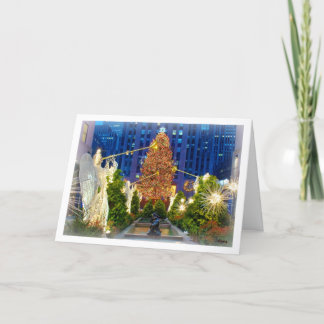 Cartão De Festividades Natal em New York