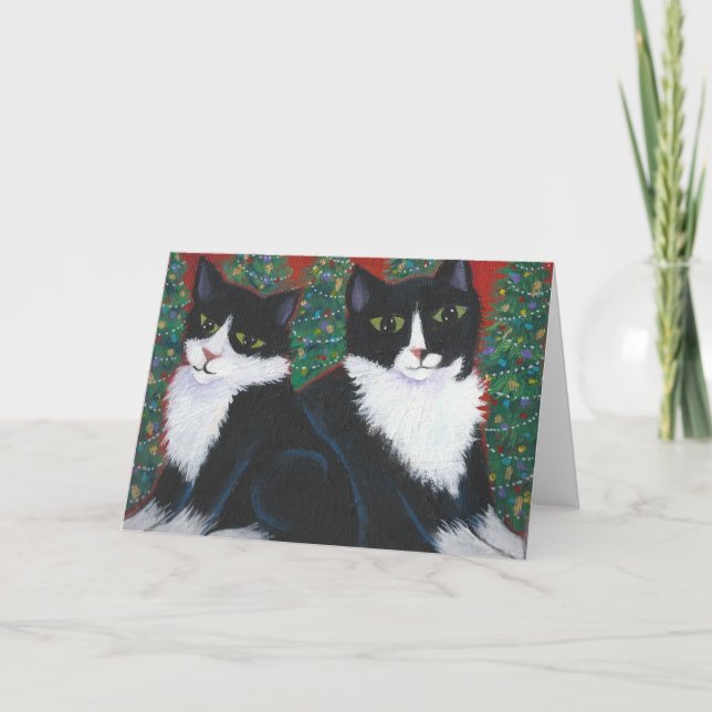 CARTÃO DE FESTIVIDADES NATAL EM PRETO E BRANCO (Frente)