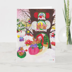 Cartão De Festividades Natal em Woodland!