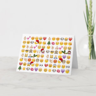 Cartão De Festividades natal emojis