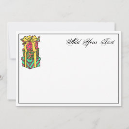 Cartão De Festividades Natal Empilhado Apresenta Natal Empilhado