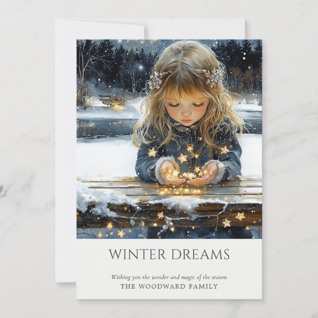 Cartão De Festividades Natal encantado (Frente)