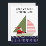 Cartão De Festividades Natal engraçado<br><div class="desc">Um humor de Natal à vela.</div>