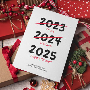 Cartão De Festividades Natal Engraçado Não-Fotográfico