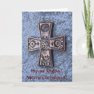 Cartão De Festividades Natal escandinavo alegre!