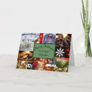 Cartão De Festividades Natal especial para afilhada