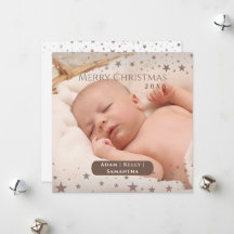Natal Estrelado Ternura Personalizado Foto Feriado