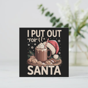 Cartão De Festividades Natal Eu Deixo Para O Papai Noel Leite Biscoitos E