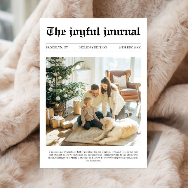 Cartão De Festividades Natal exclusivo para jornal Que Foto de Ano (Criador carregado)