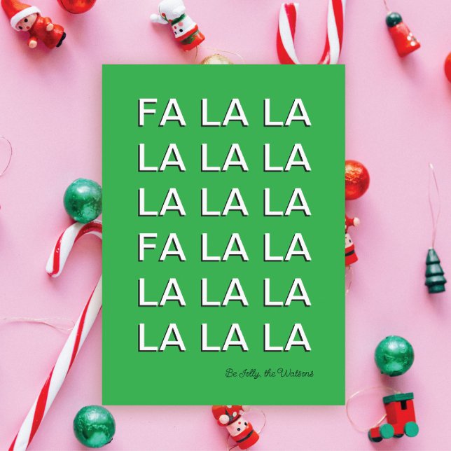 CARTÃO DE FESTIVIDADES NATAL FA LA LA (Criador carregado)
