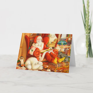 Cartão De Festividades Natal feito sob encomenda do Papai Noel ou do pai