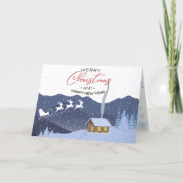 Cartão De Festividades Natal | FELIZ ANO NOVO | Papais noeis personalizáv