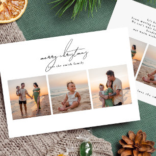 Cartão De Festividades natal feliz   Colagem de 6 fotos feliz