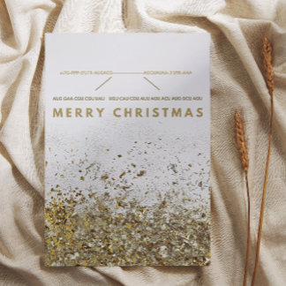 Cartão De Festividades natal feliz de biologia mRNA