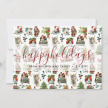 Natal Feliz Férias de Natal Vintage Retro