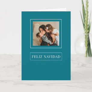 Cartão De Festividades Natal Feliz Navidad Fotografia de Férias Minimalis