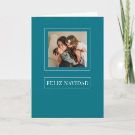 Cartão De Festividades Natal Feliz Navidad Fotografia de Férias Minimalis